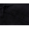 Koszula męska czarna gładka klasyczna z mankietem na spinki lub guzik - Fazzini