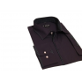 Elegancka fioletowa koszula męska SLIM z łatami i krytą plisą