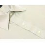 Koszula męska Slim-Fit szara-beżowa dlugi rękaw mankiet na spinki lub guzik. Drobny prążek.