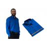 Wizytowa koszula męska niebieska chabrowa szafirowa Laviino dl66