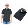 Koszula męska slim fit czarna w drobny wzorek