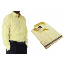 Koszula męska elegancka żółta cytrynowa Laviino dl129