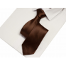 Krawat klasyczny brązowy