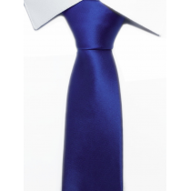 Krawat klasyczny chabrowy