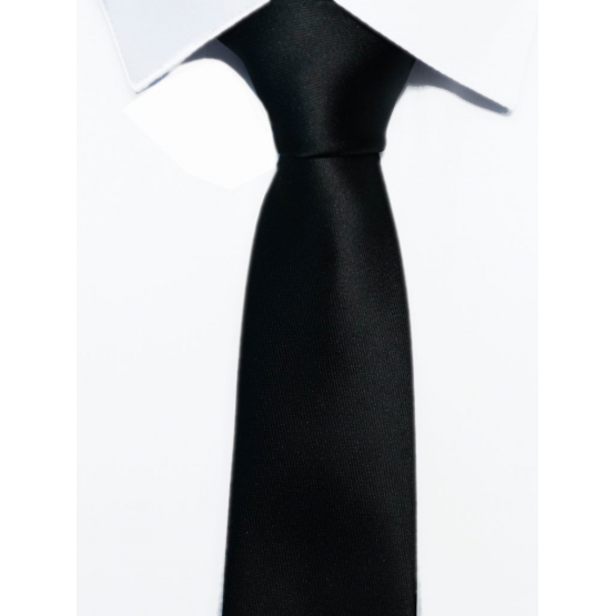 Krawat klasyczny kolor czarny