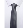 Krawat klasyczny popielaty