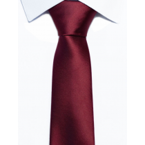 Krawat klasyczny bordowy