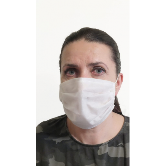 Maseczka ochronna na twarz z fizeliny medycznej epidemia covod-19