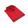 Duża koszula męska ostro czerwona z krótkim rękawem duży rozmiar