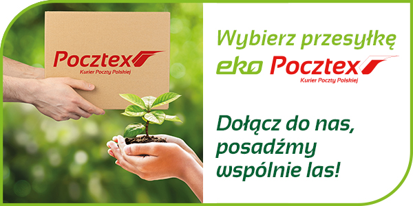 Wybierz przesyłkę eko Pocztex. Dołącz do nas posadzimy wspólnie las.